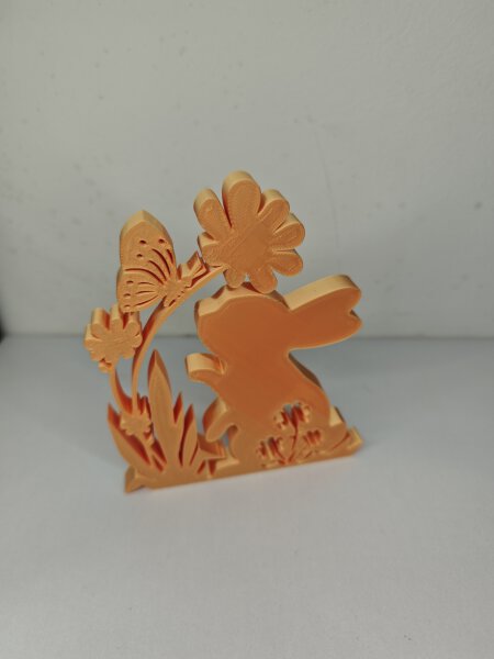 Osterhase mit Blumen